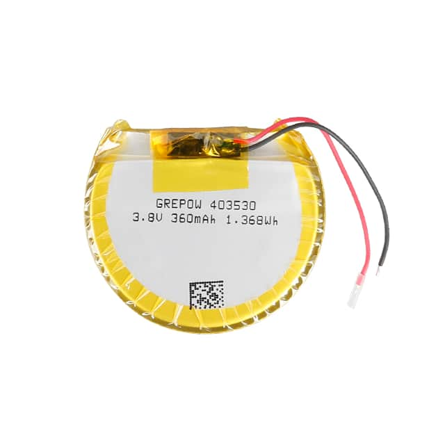 GRP403530-1C-3.8V-360MAH WITH PCM