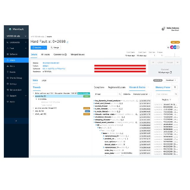 MEMFAULT PLATFORM